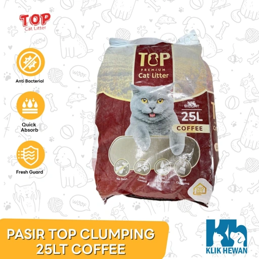 Pasir Kucing Top Cat Litter Bentonite 25 Kg / Gumpal Wangi 25kg