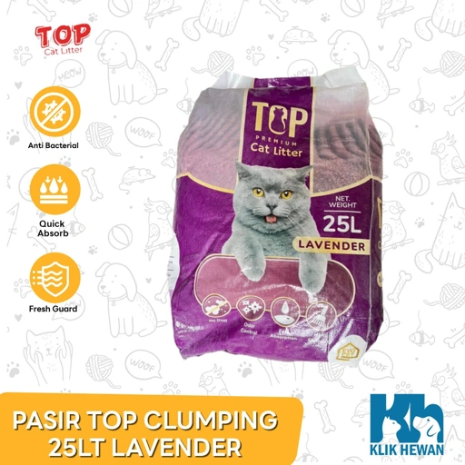 Pasir Kucing Top Cat Litter Bentonite 25 Kg / Gumpal Wangi 25kg