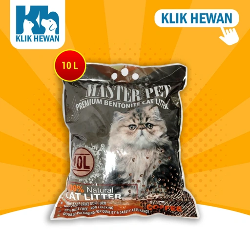 Pasir Kucing wangi Gumpal Clumping Master 10 Ltr Non Cub N kit