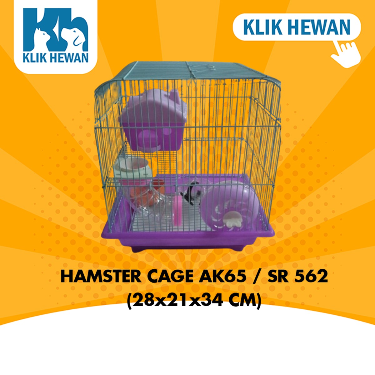 Hamster Cage PG 3 - Kandang Hamster - Rumah Hamster
