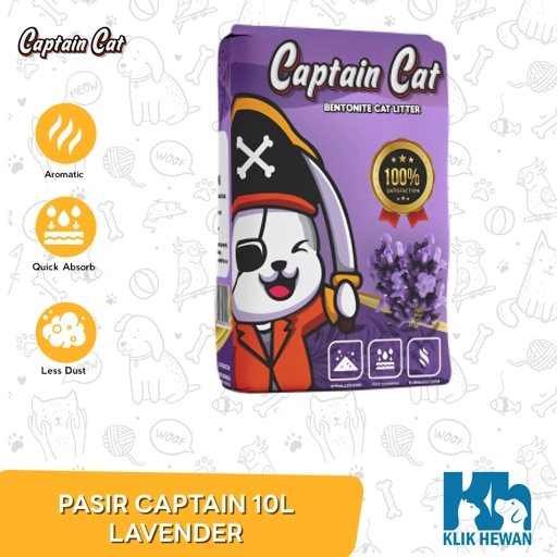 Pasir Kucing Gumpal Wangi Captain Betonite 10 Litter
