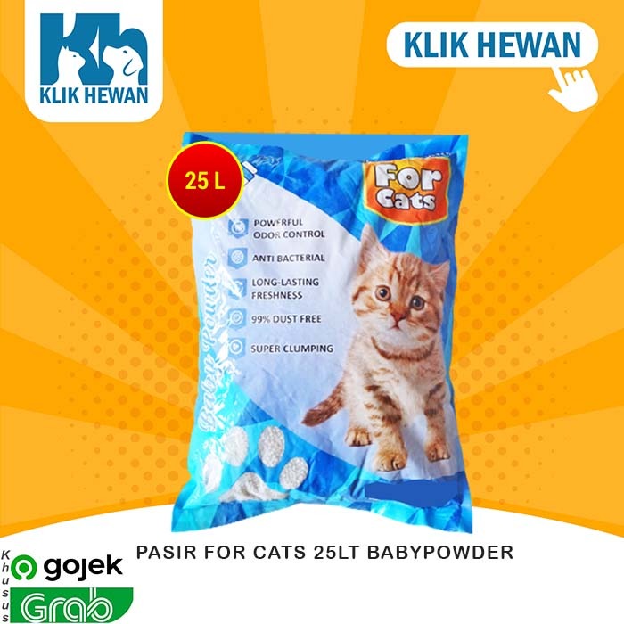Pasir Kucing Gumpal Wangi For Cats 25 Litter