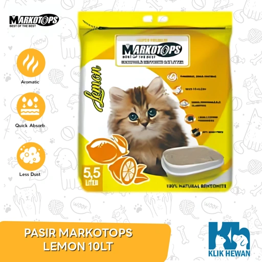 Pasir Kucing Markotops10litter Markotop Litter Gumpal Clumping Wangi
