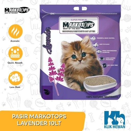 Pasir Kucing Markotops10litter Markotop Litter Gumpal Clumping Wangi