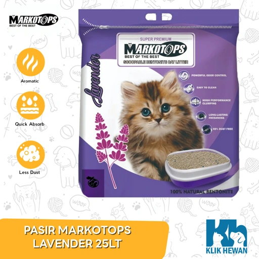 Pasir Kucing Markotops 25ltr Markotop Cat Litter Gumpal Clumping Wangi