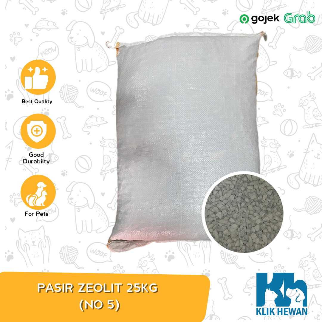  Pasir Kucing Zeolit Zeloit 25 kg Zeolite 25kg Cat Litter
