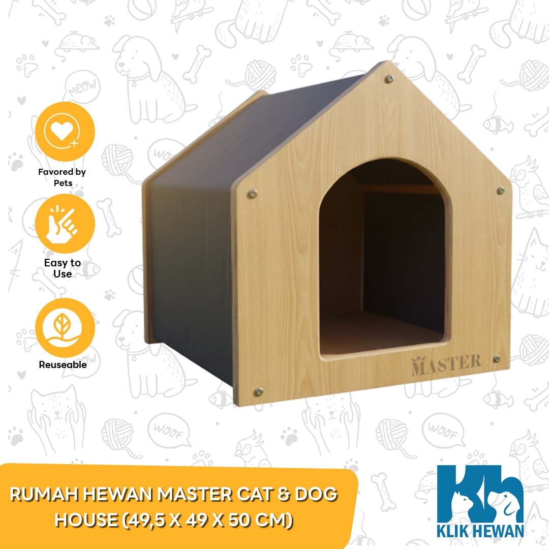 Master Kemah Rumah Hewan Kucing Bentuk Tenda Pet House Kucing Anjing