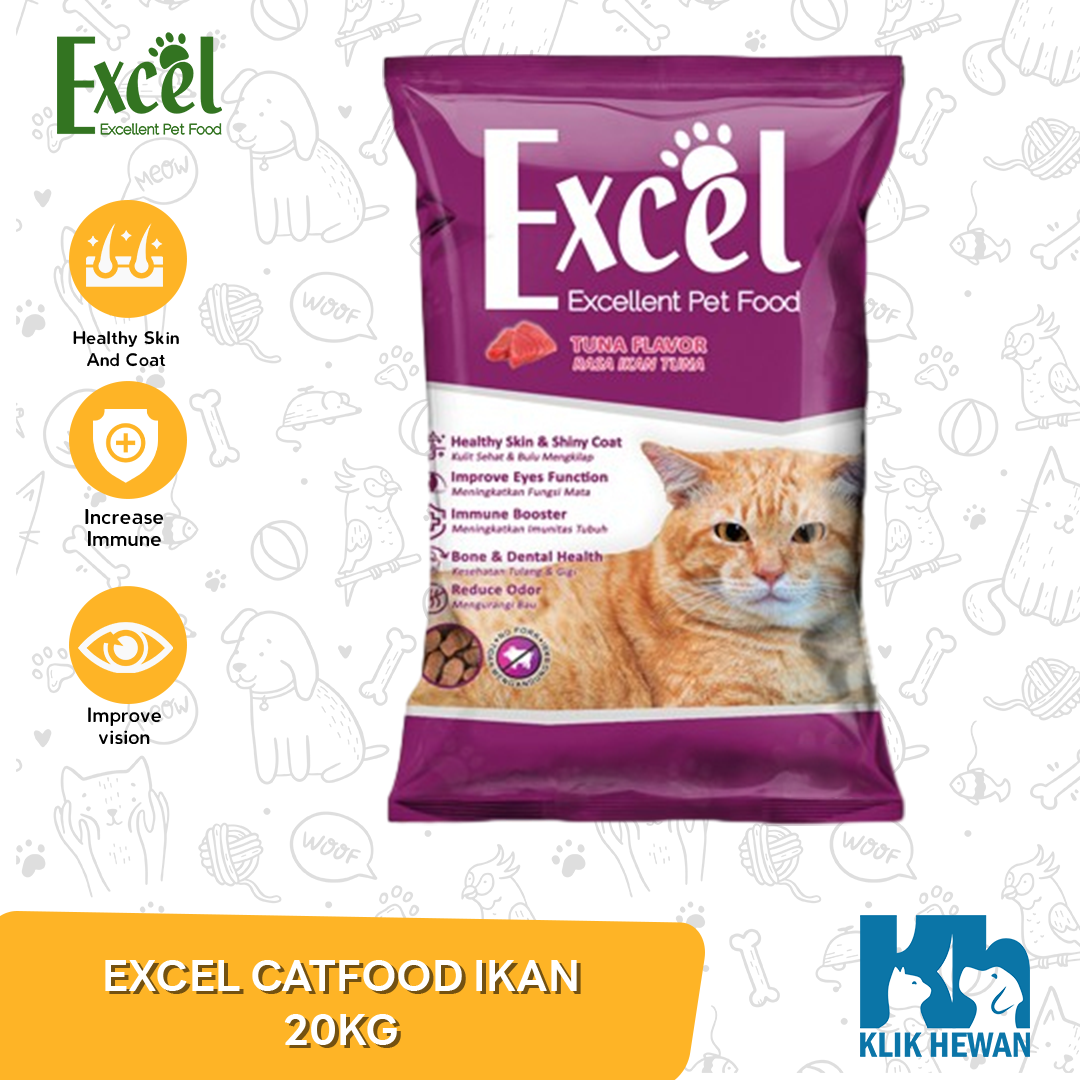 Excel 20 Kg / Makanan Kucing Donat Ikan