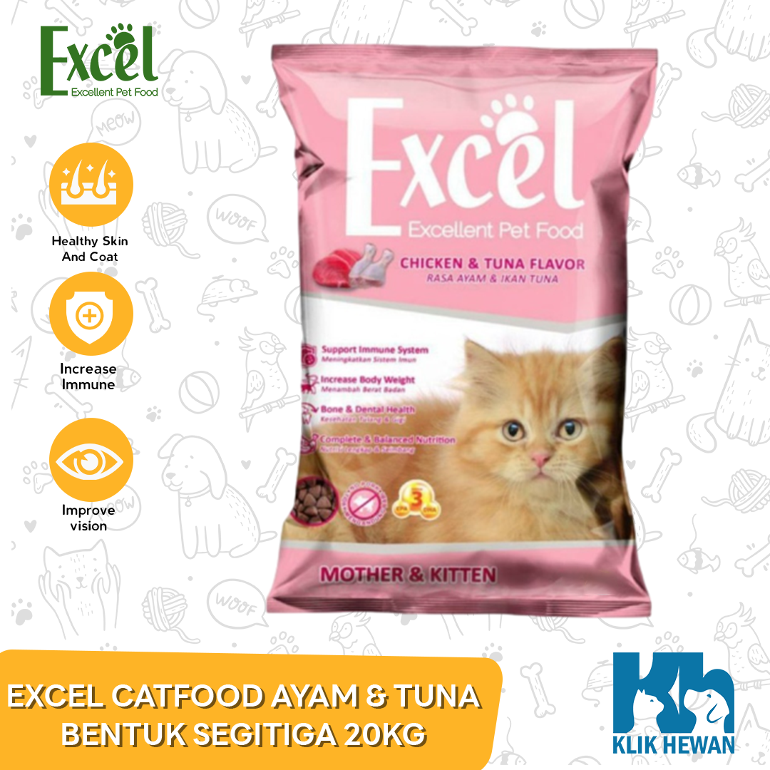 Excel 20 Kg / Makanan Kucing Donat Ikan