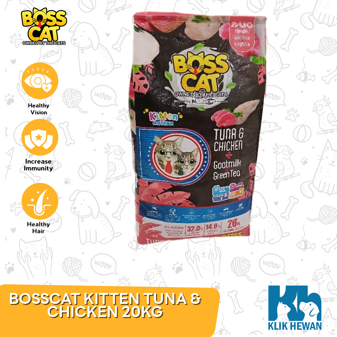 Makanan Kucing Boss Cat Food Adult Kitten 20 Kg