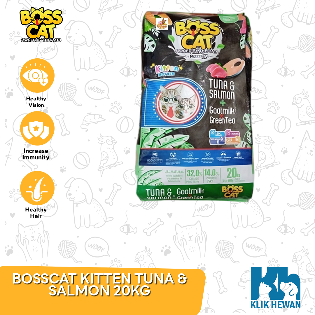 Makanan Kucing Boss Cat Food Adult Kitten 20 Kg