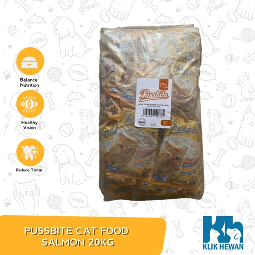 Makanan Kucing Dewasa Pussbite Dry Cat Food Adult 20 Kg