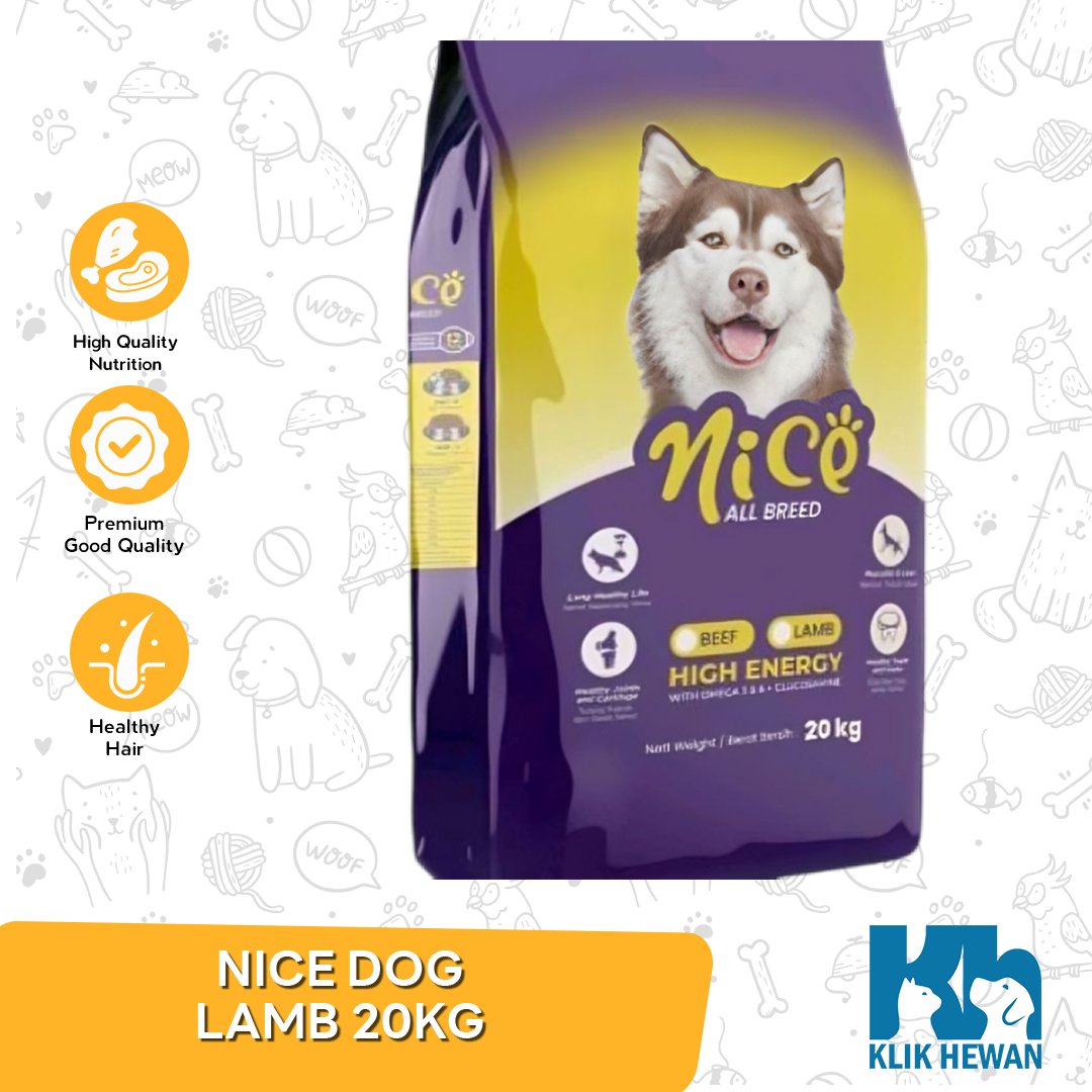 Nice Dog Karung 20Kg Makanan Anjing 20 Kg - Nice Beef / Lamb