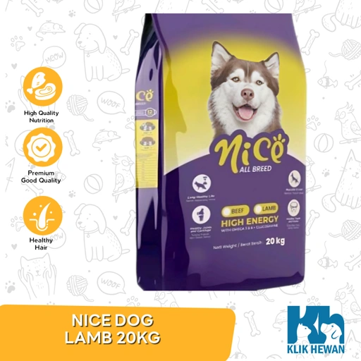 Nice Dog Karung 20Kg Makanan Anjing 20 Kg - Nice Beef / Lamb
