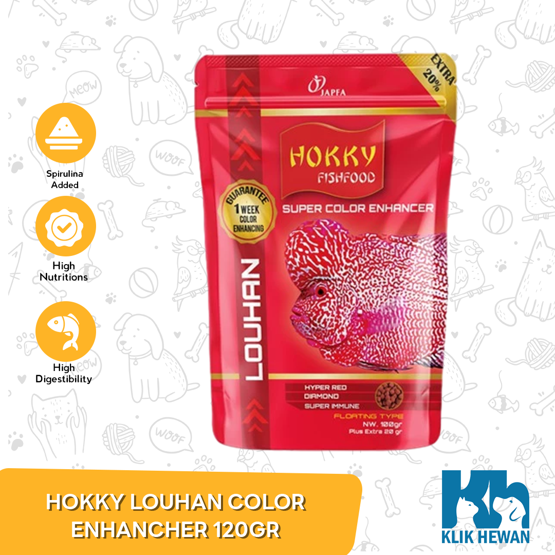 Makanan Ikan Hokky Pakan Louhan 3 in 1 Color Enhancer Fish Food