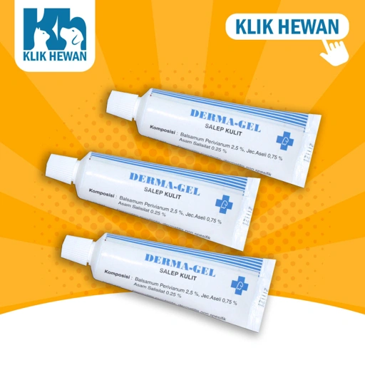 Obat Anti Jamur Kucing Anjing / Salep Jamur Kucing Derma Gel Dermagel