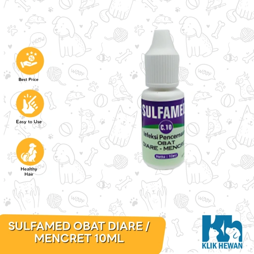 Sulfamed Obat Diare Mencret Kucing Anjing 10ML