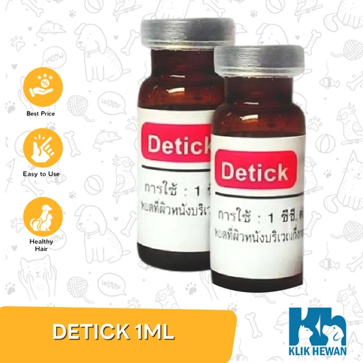 Obat Kutu Detick Kucing & Anjing 1-10kg / Obat Anti Kutu De Tick