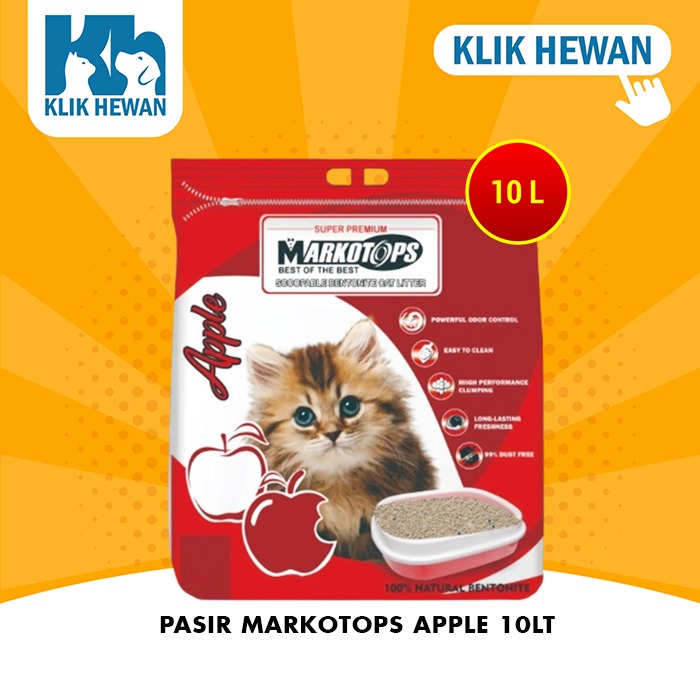 Pasir Kucing Markotops10litter Markotop Litter Gumpal Clumping Wangi