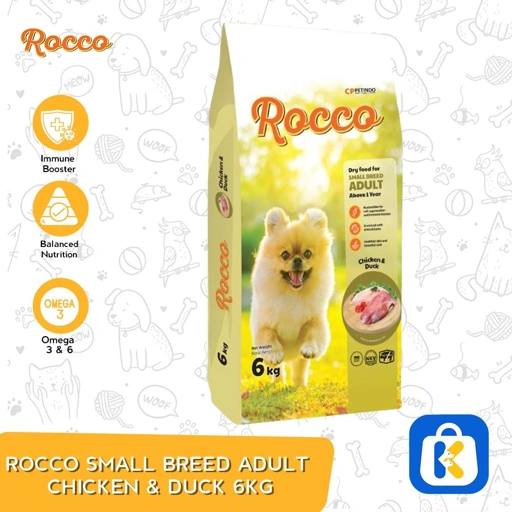 Makanan Anjing Rocco Small Breed Adult Puppy Dry Dog Food 6 Kg