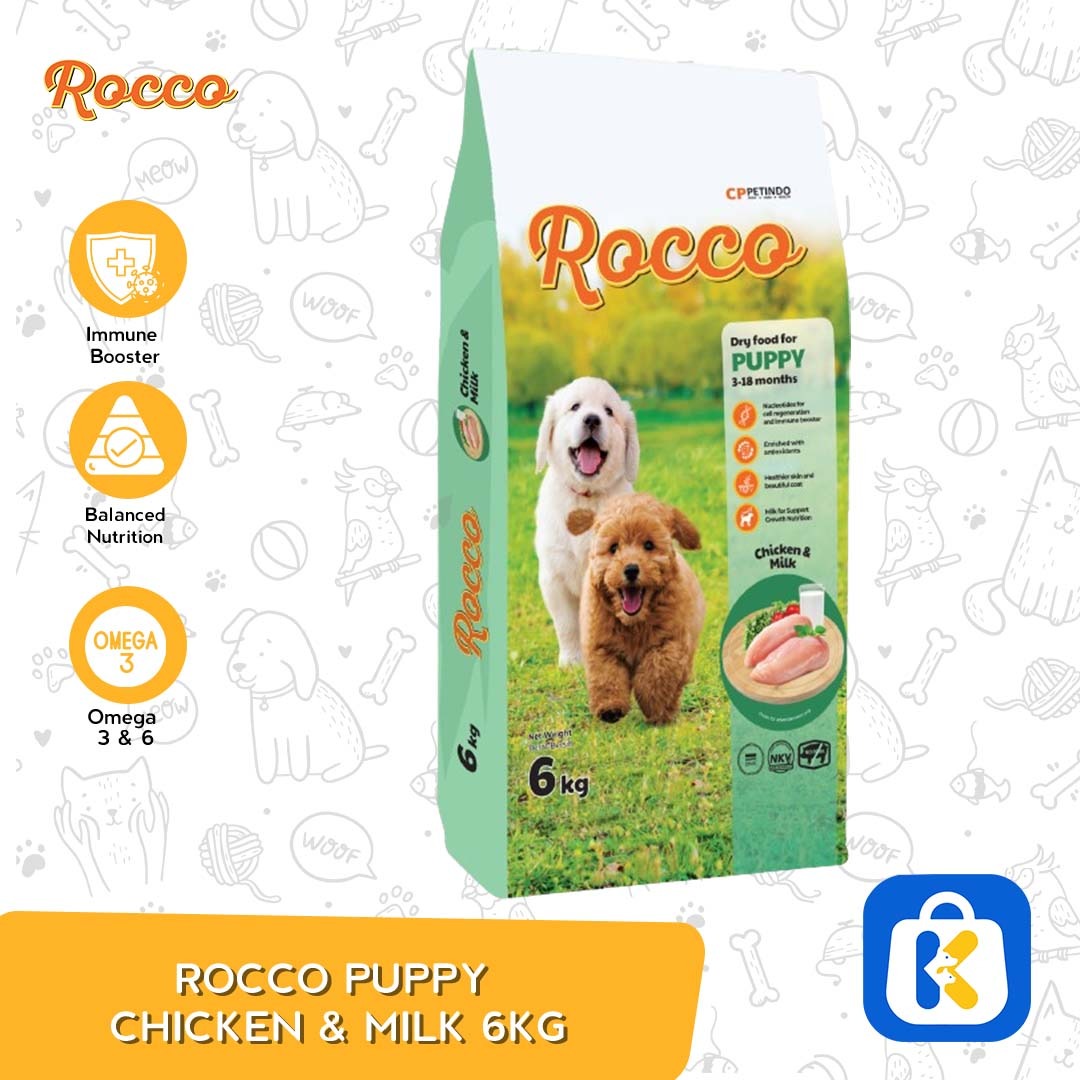 Makanan Anjing Rocco Small Breed Adult Puppy Dry Dog Food 6 Kg