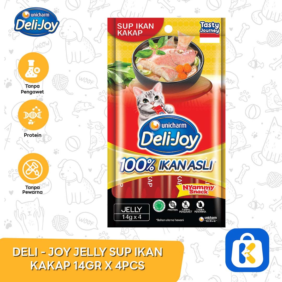 Snack Kucing Deli Joy Creamy Cat treat Cemilan 14 Gr