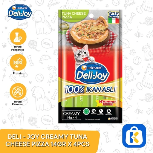 Snack Kucing Deli Joy Creamy Cat treat Cemilan 14 Gr