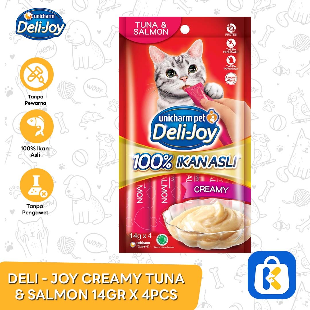 Snack Kucing Deli Joy Creamy Cat treat Cemilan 14 Gr