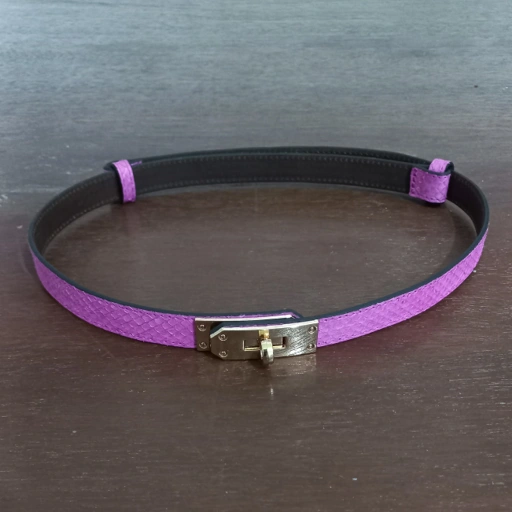 Image of Ikat Pinggang "Merah Muda Lembut" Kulit Asli – Anggun, Berani, Memikat