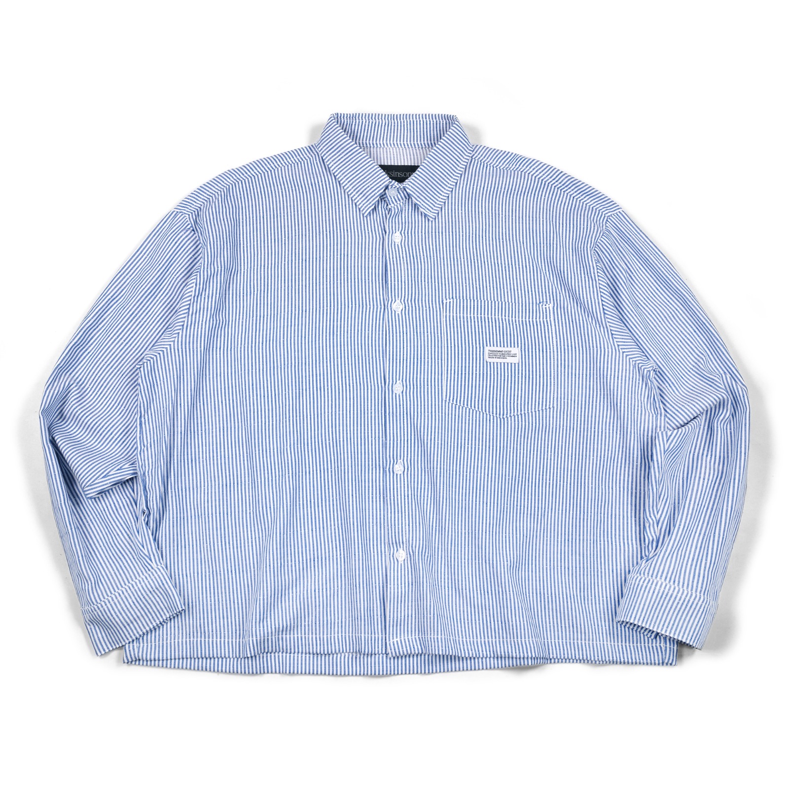 02 - Long Shirt Emerald White Blue Stripe Thanksinsomnia
