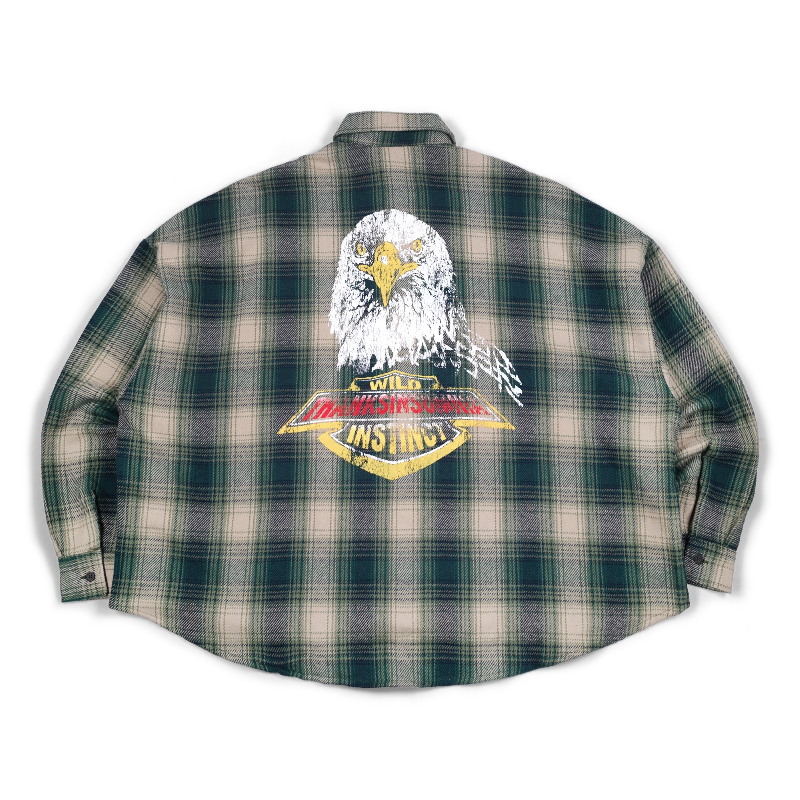 02 - Oversized Flannel Shirt Myressia Plaid Green Thanksinsomnia