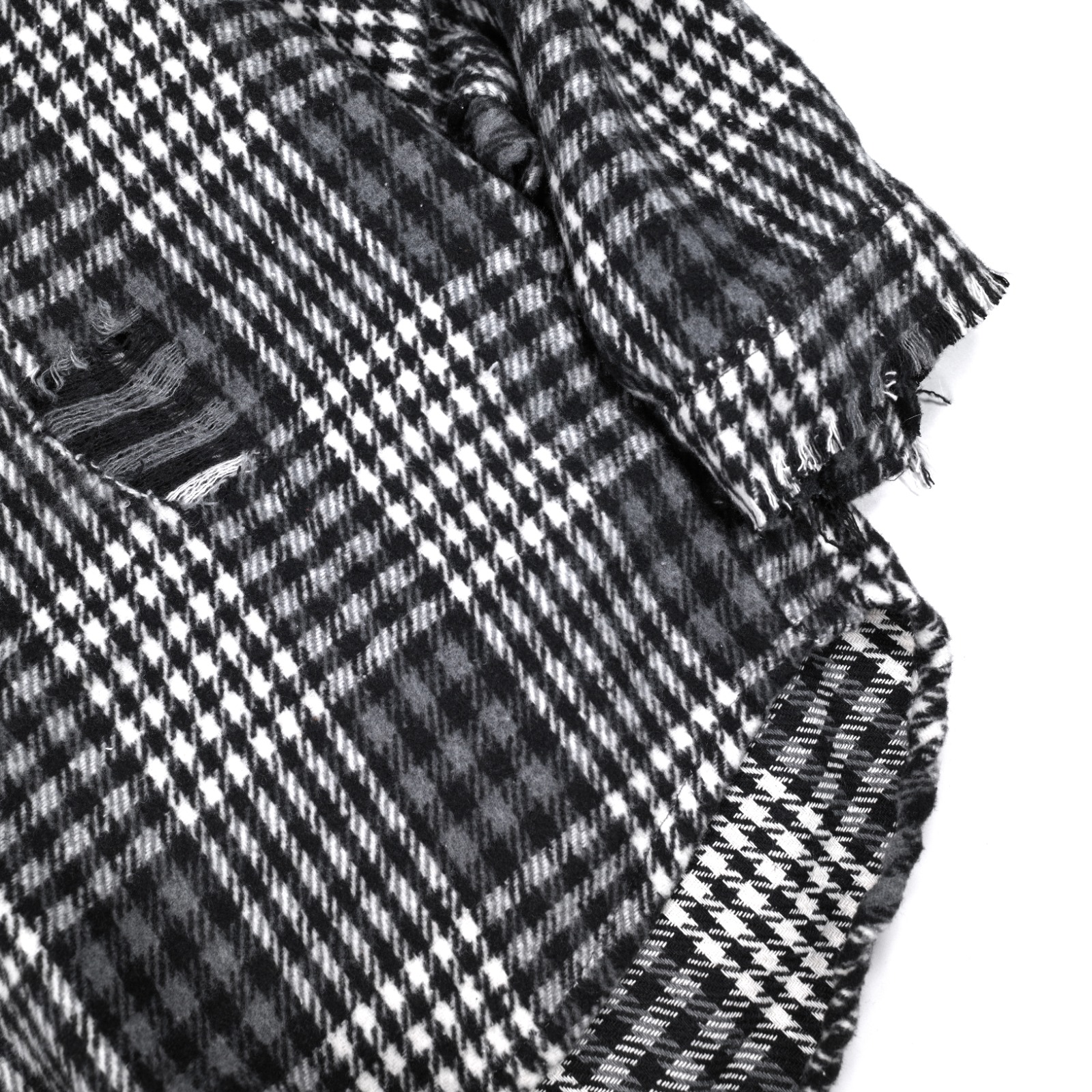 03 - Oversized Flannel Shirt Melody Black Plaid Thanksinsomnia