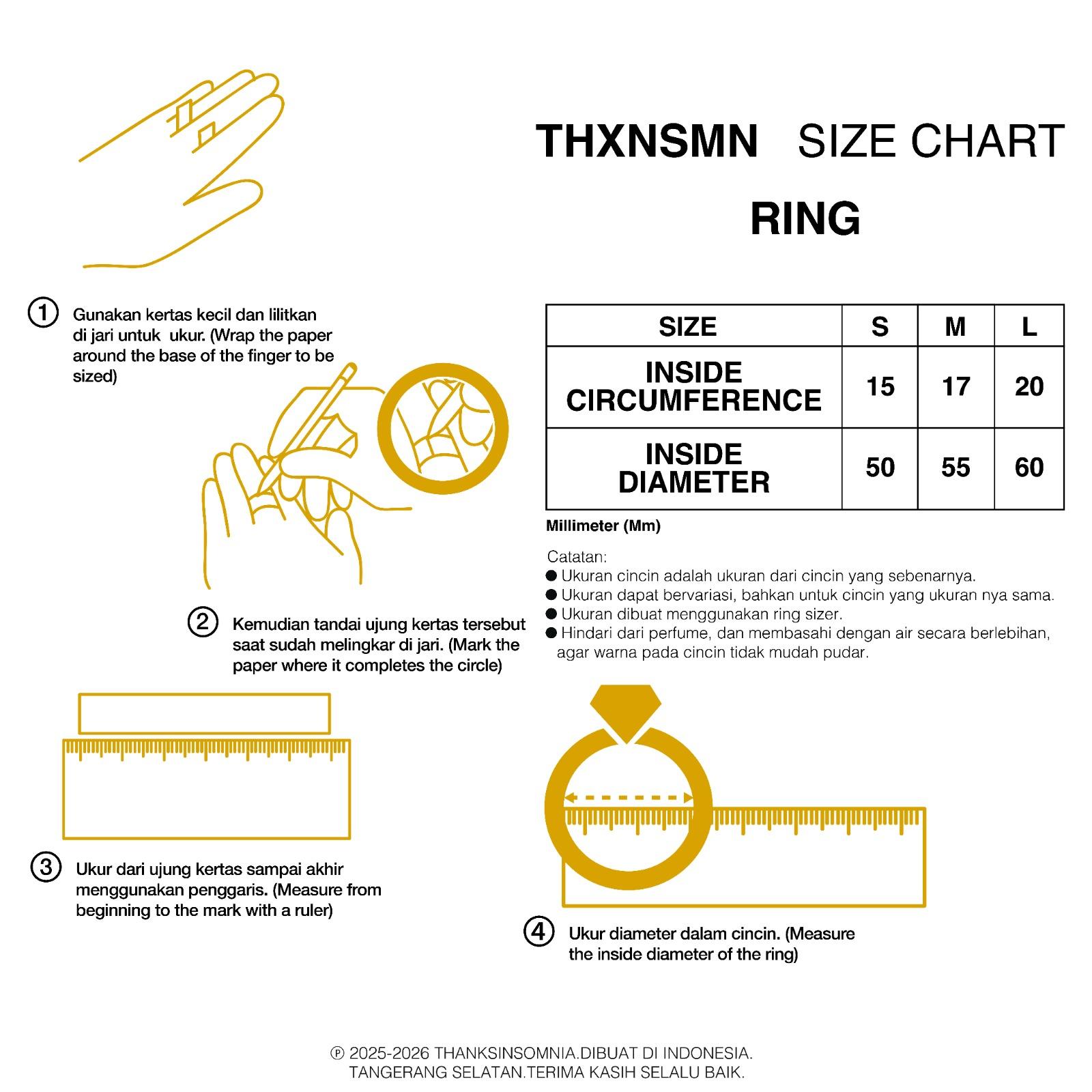 Ring Censy Golden Thanksinsomnia