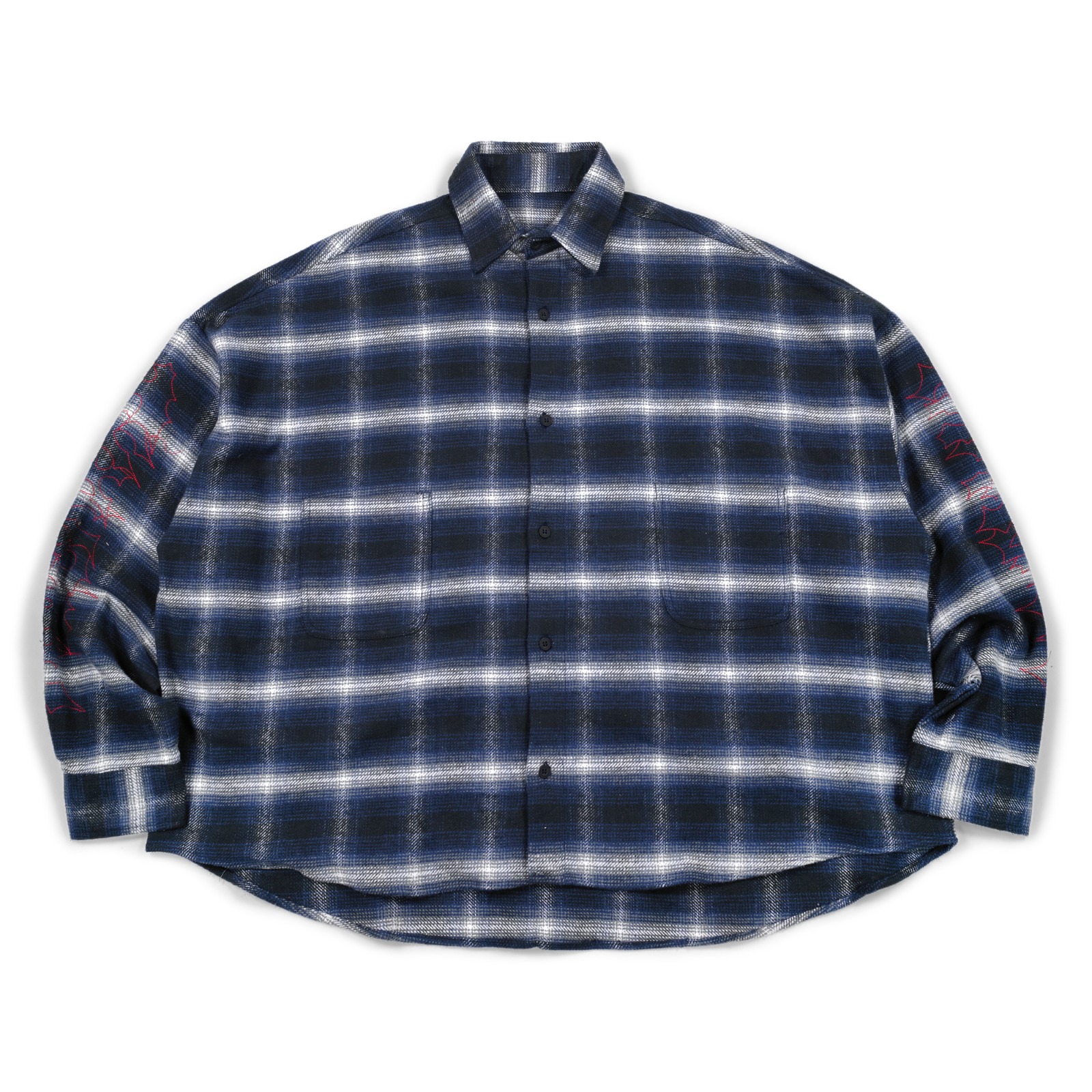 Oversized Flannel Shirt Olivia Blue Plaid Thanksinsomnnia
