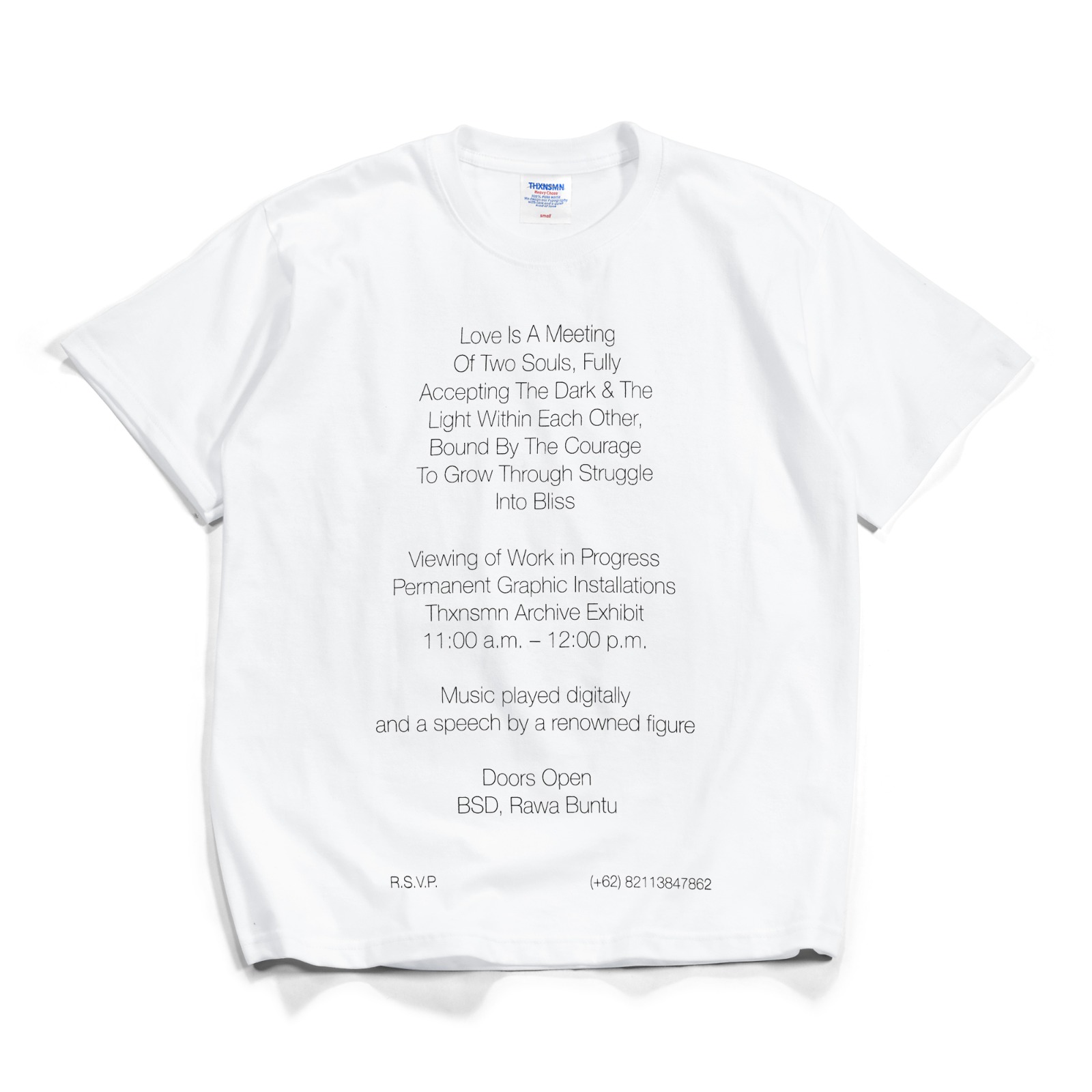 Tshirt Typo Pixio White Thanksinsomnia