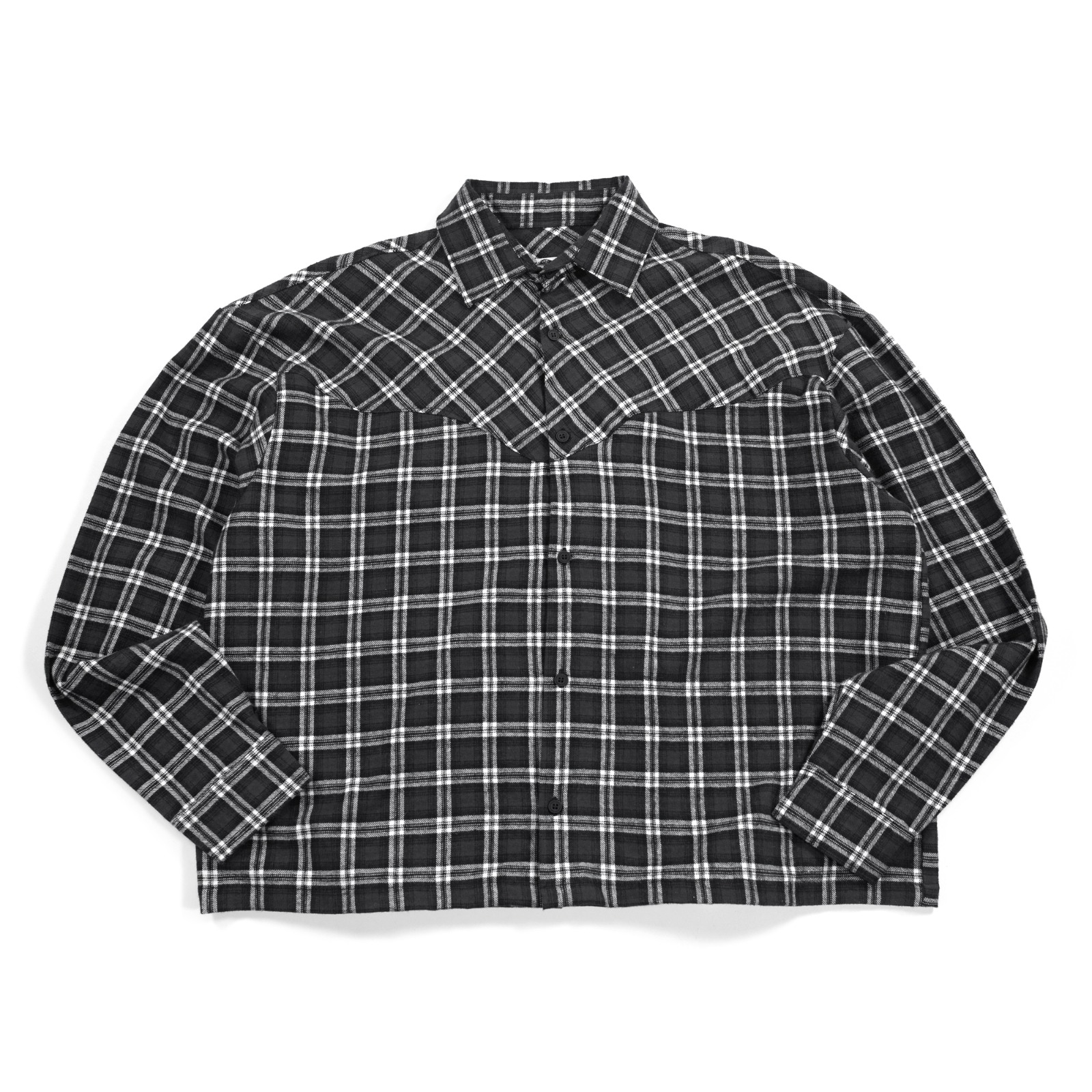 02 - Flannel Shirt Hollie Black White Thanksinsomnia