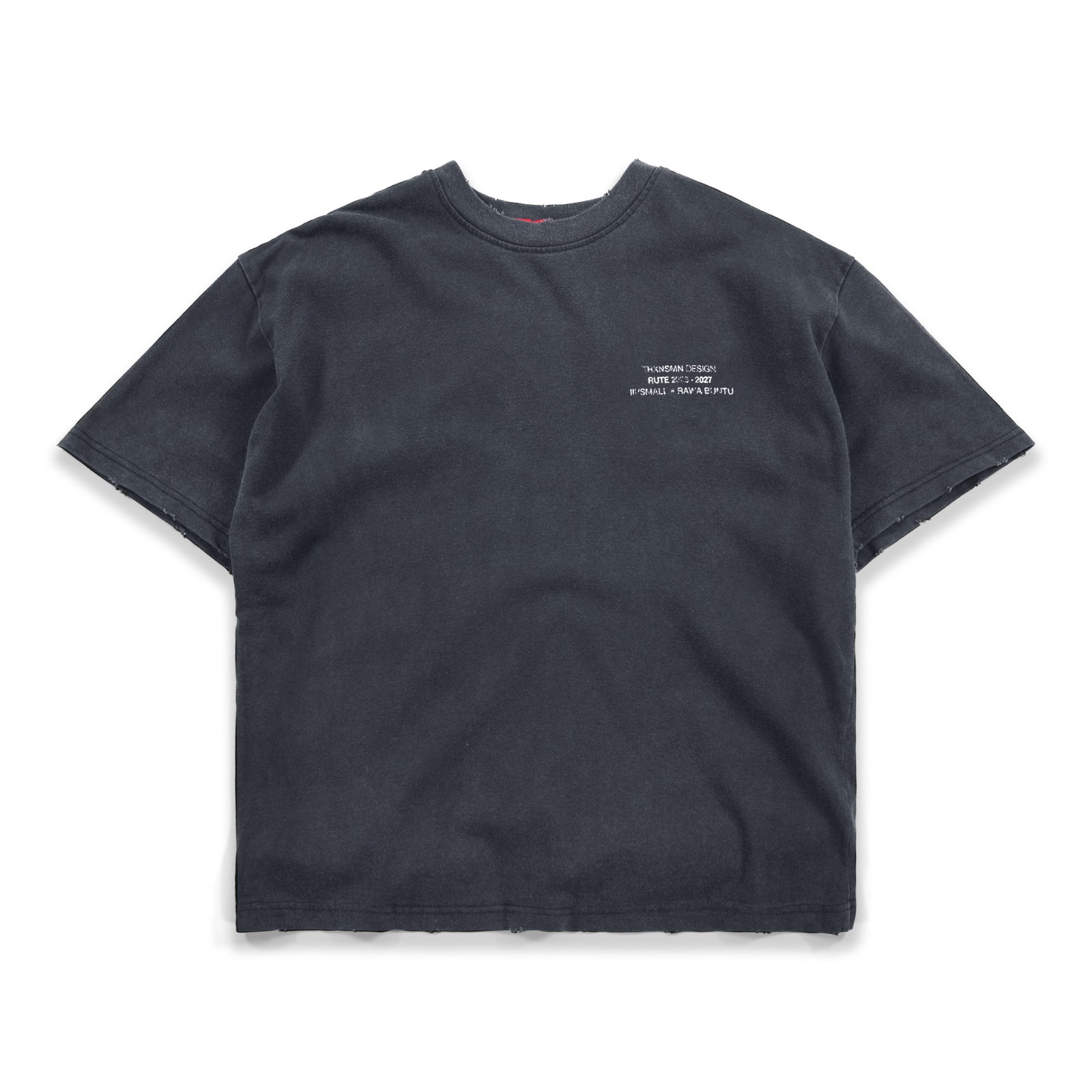 Tshirt Ozlyn Black Wash Distressed Thanksinsomnia