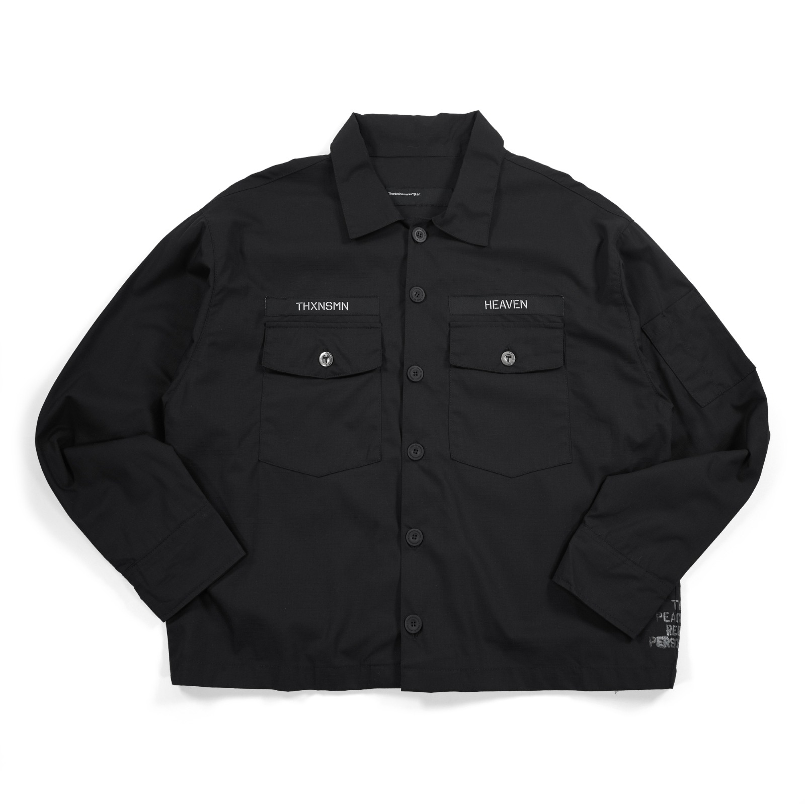 Utility Overshirt Fionael Black Thanksinsomnia