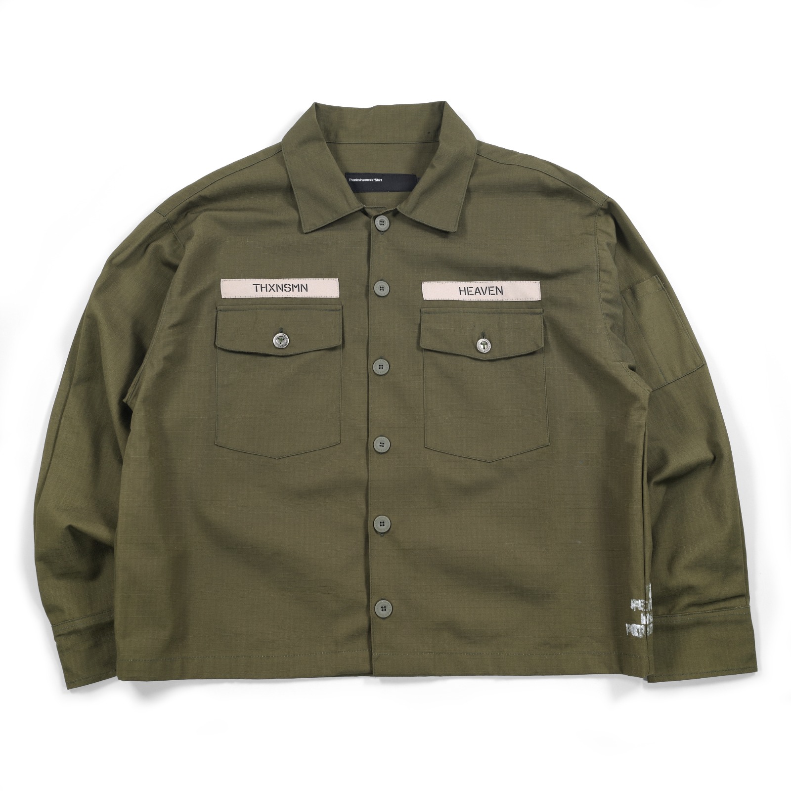 Utility Overshirt Fionael Olive Thanksinsomnia