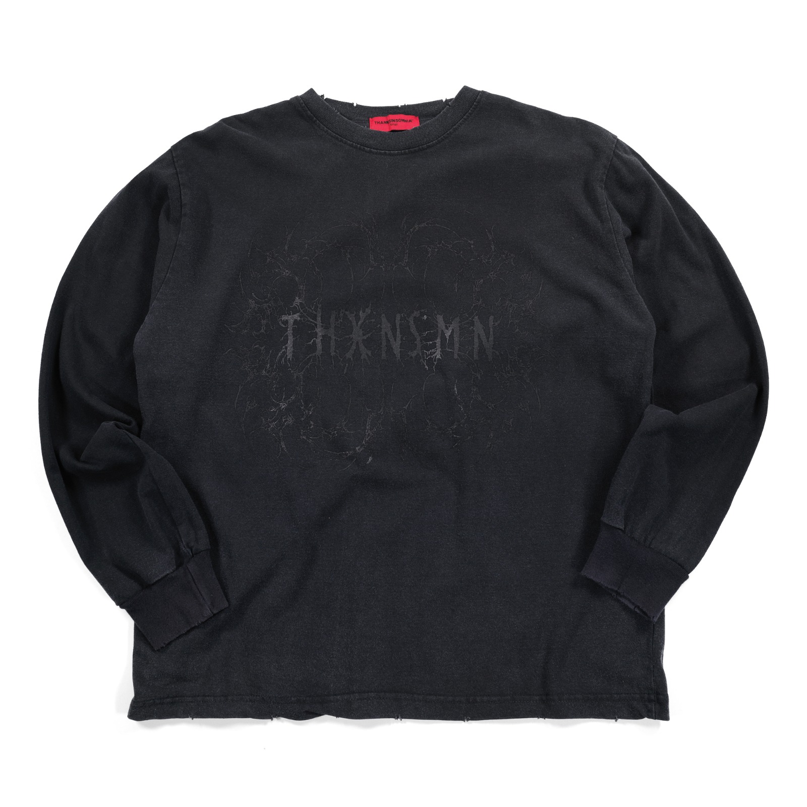 Longsleeve Fervina Washed Black Thanksinsomnia