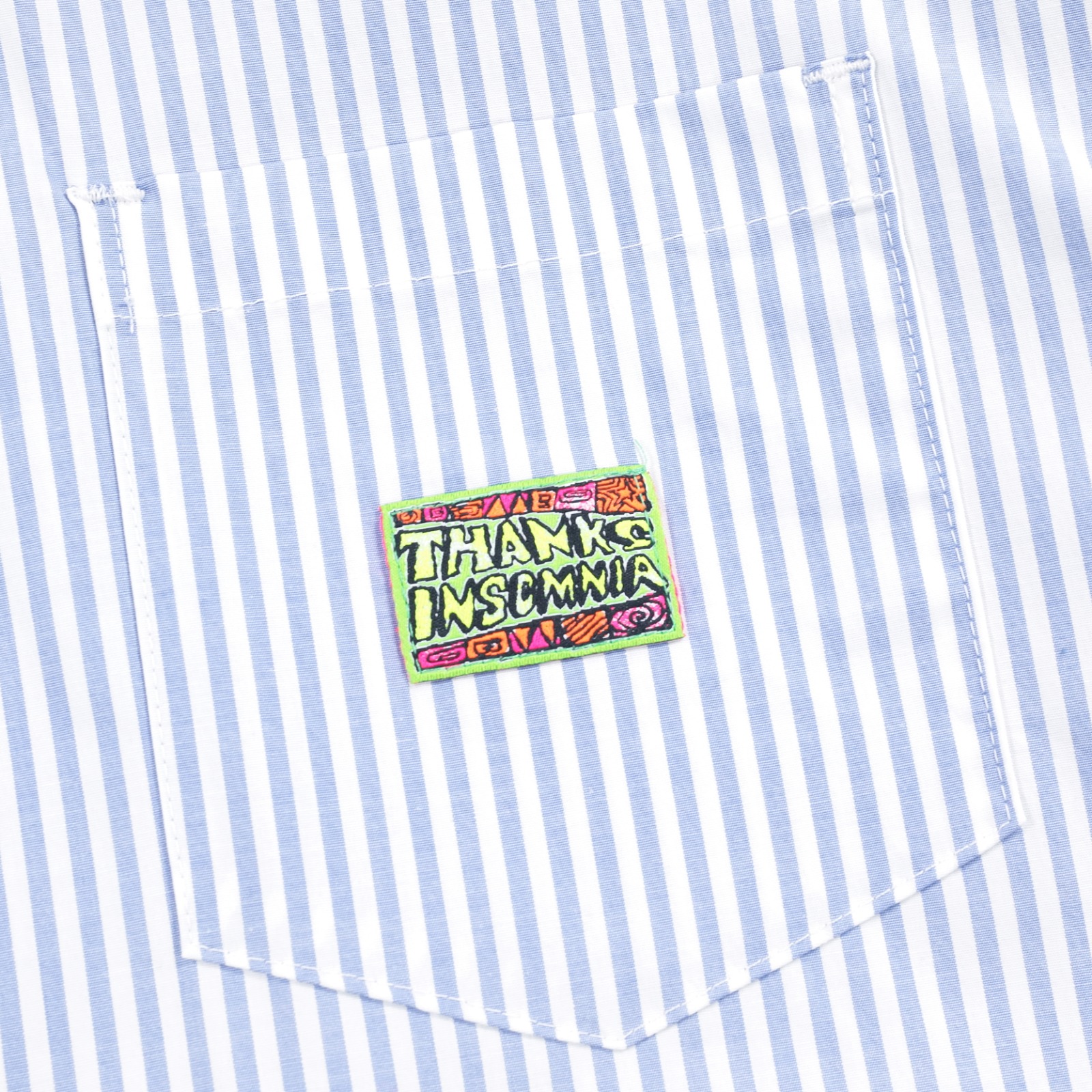 04 - Long Shirt Enzy Blue White Stripe Thanksinsomnia