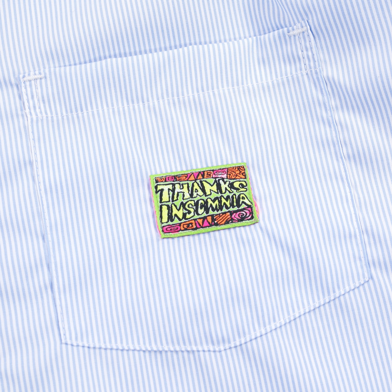 04 - Long Shirt Enzy Blue Pinstripes Thanksinsomnia