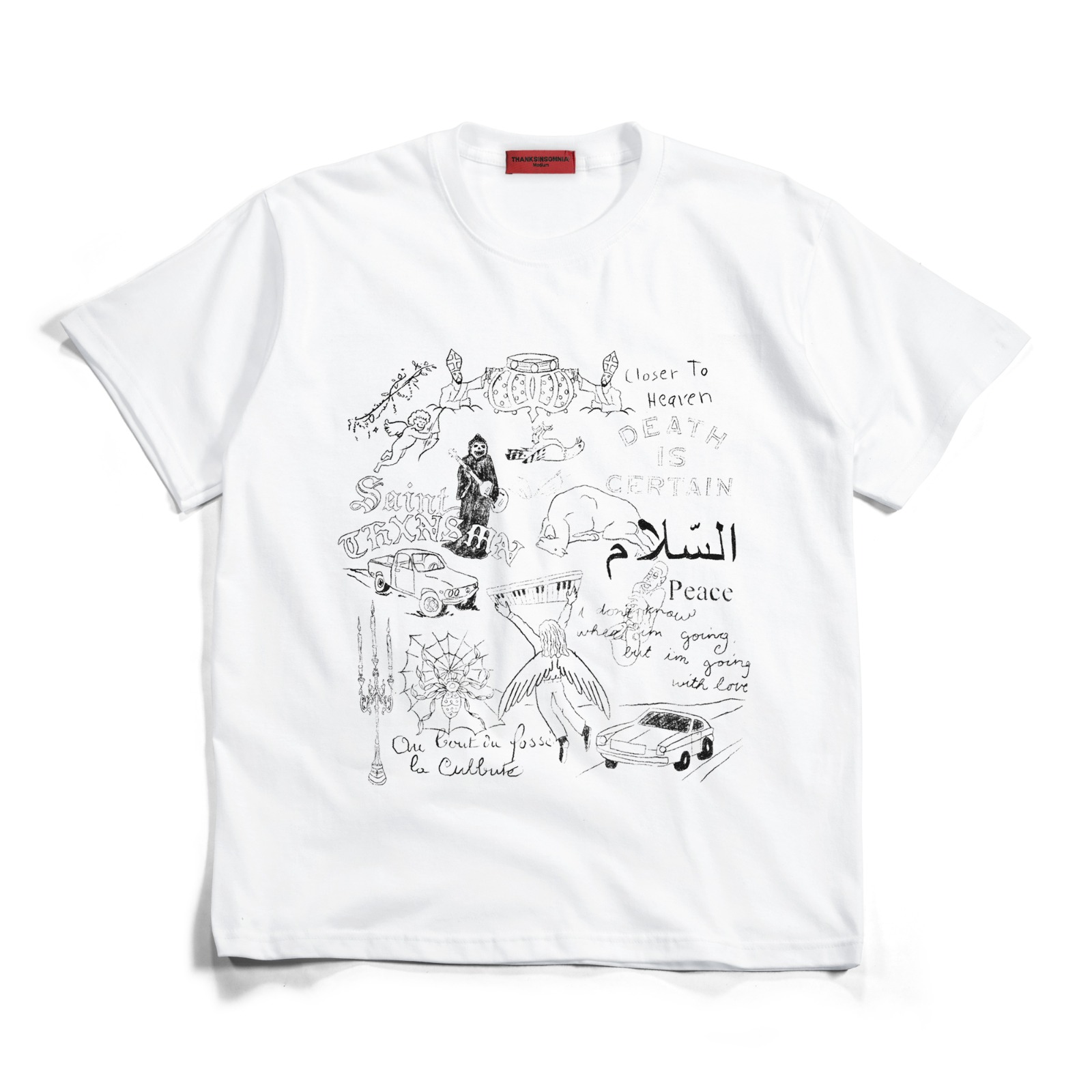 Tshirt Fabienne White Thanksinsomnia