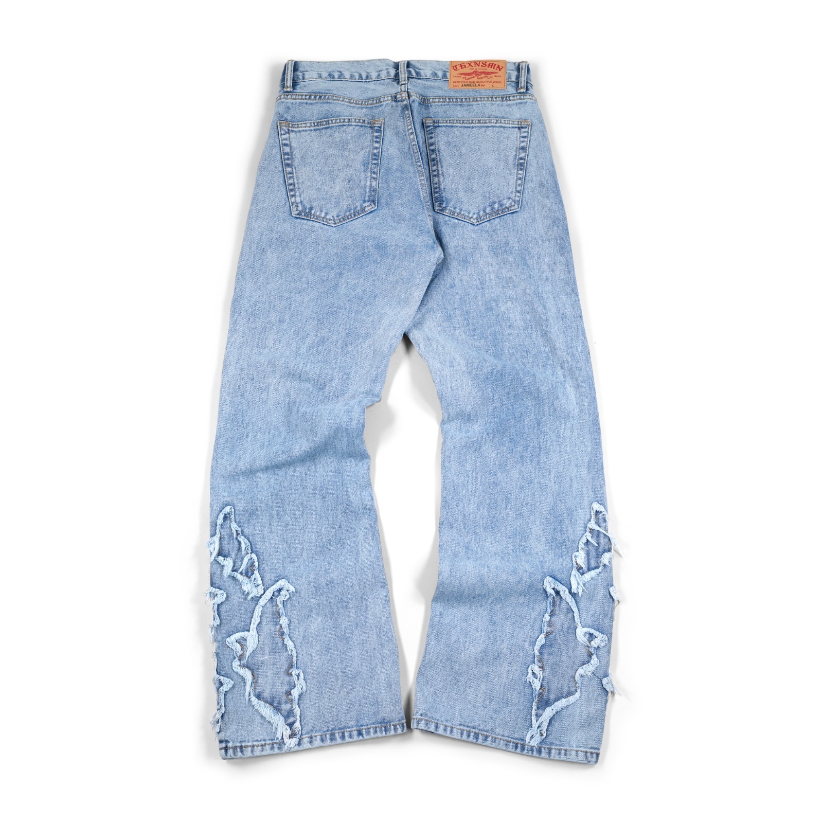Denim Pant Jameela Distressed Light Blue Thanksinsomnia