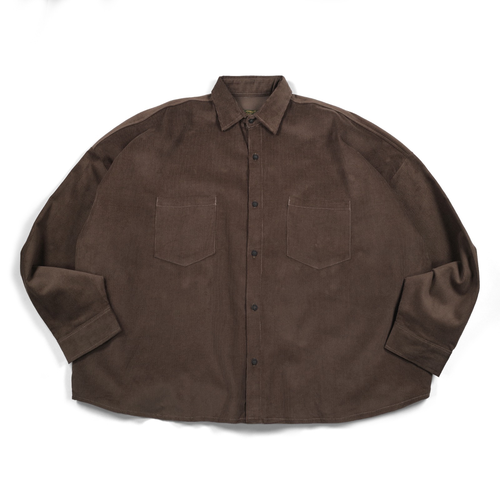 02 - Oversized Shirt Tezka Dark Brown Corduroy Thanksinsomnia