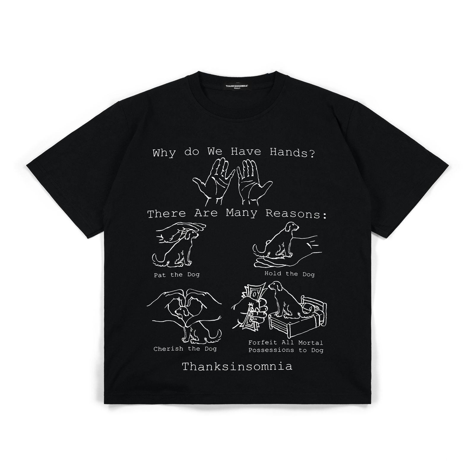 Tshirt Jovanka Black Thanksinsomnia