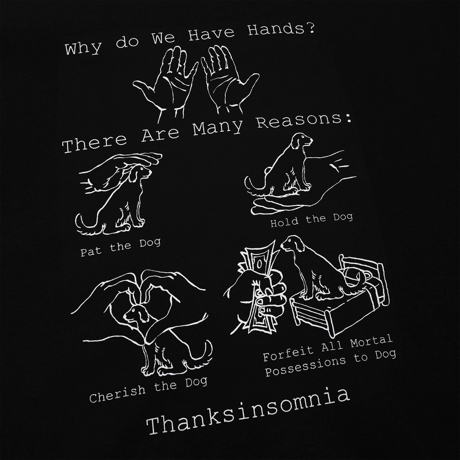 Tshirt Jovanka Black Thanksinsomnia