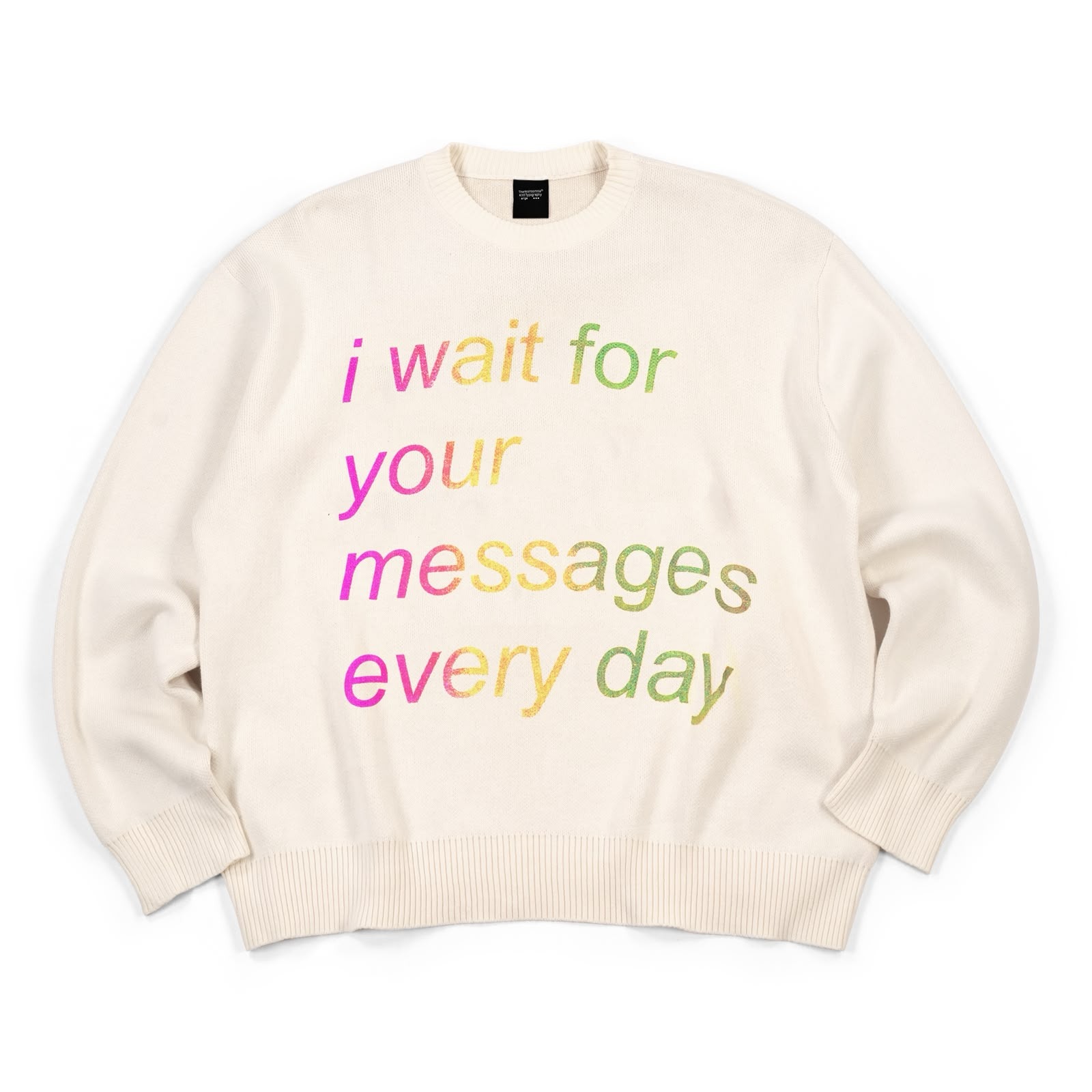 Sweater Tsuzumi Broken White Multicolor Thanksinsomnia
