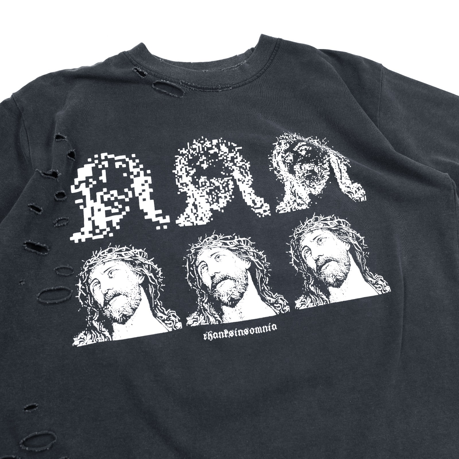 Tshirt Cyrene Washed Black Thanksinsomnia