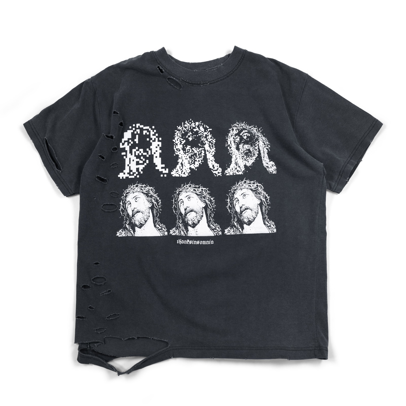 Tshirt Cyrene Washed Black Thanksinsomnia